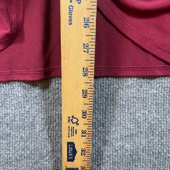 Lane Bryant Crossover Top Women's Plus 22/24 Red Dressy Flowy Formal Party - Picture 6 of 9